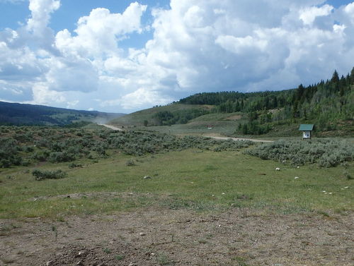 GDMBR: This was our destination for the day, near the Bridger National Forest boundary.